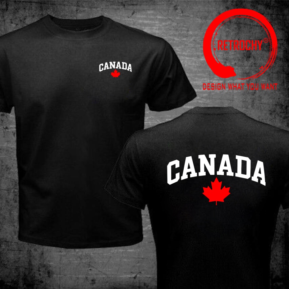 Street Fashion Canada - เสื้อยืดพิมพ์ลายตัวอักษรแคนาดา ดีไซน์ตลก เสื้อยืดพิมพ์ลายตัวอักษรแคนาดา แฟชั่นสำหรับผู้ชาย เสื้อผ้าลำลองอินเทรนด์ เสื้อยืดมีสไตล์