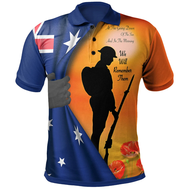 Lest เราลืม Anzac Day เสื้อโปโ - Street Fashion Men 2025 บทวิจารณ์และราคา