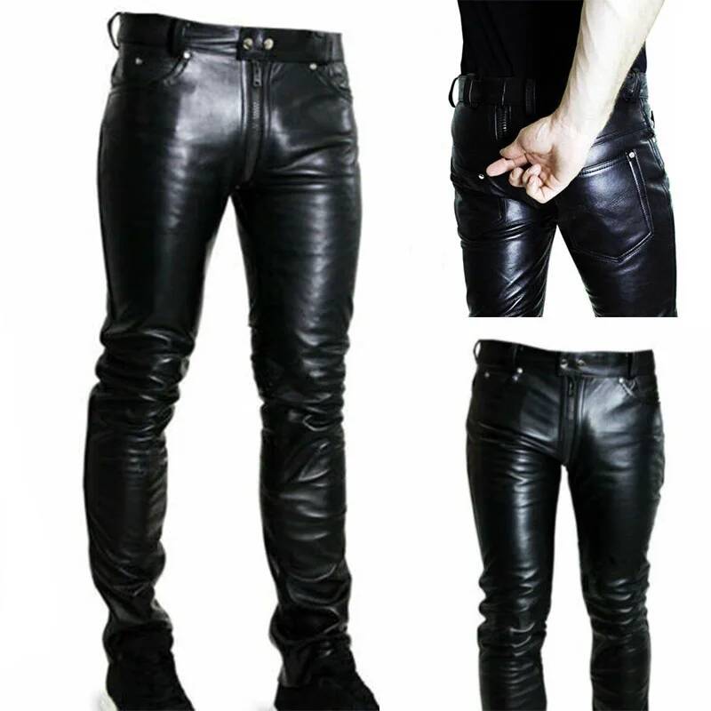 กางเกงหนังลำลองผู้ชายสีสันปี 2 - Queen Street Fashion บทวิจารณ์และราคา