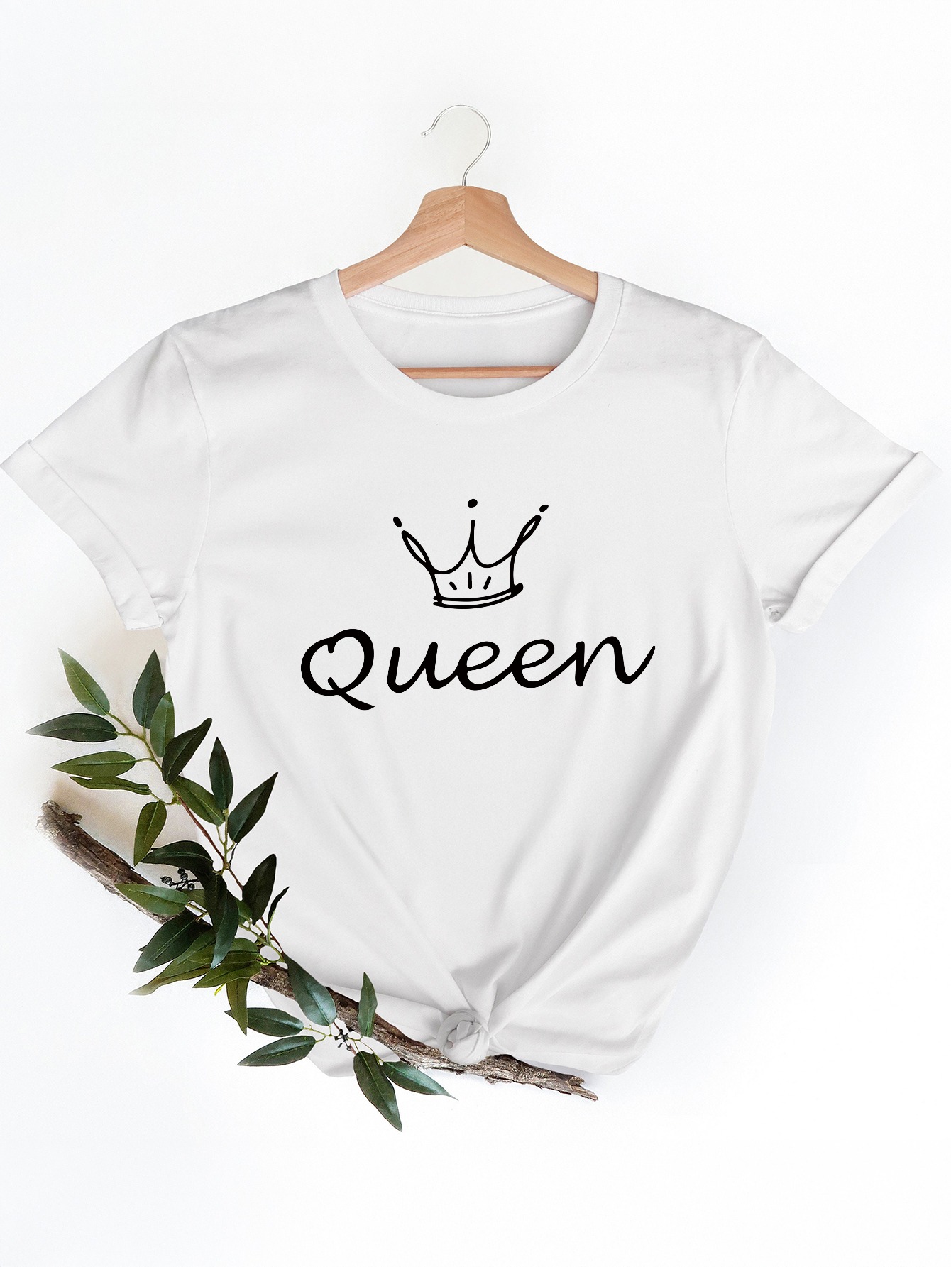 เสื้อยืดสีขาวสำหรับผู้หญิง พิม - Queen Street Fashion บทวิจารณ์และราคา