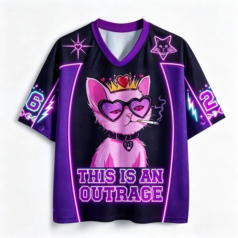 เสื้อพิมพ์ลาย 3D ลายแมวราชินี  - Queen Street Fashion บทวิจารณ์และราคา